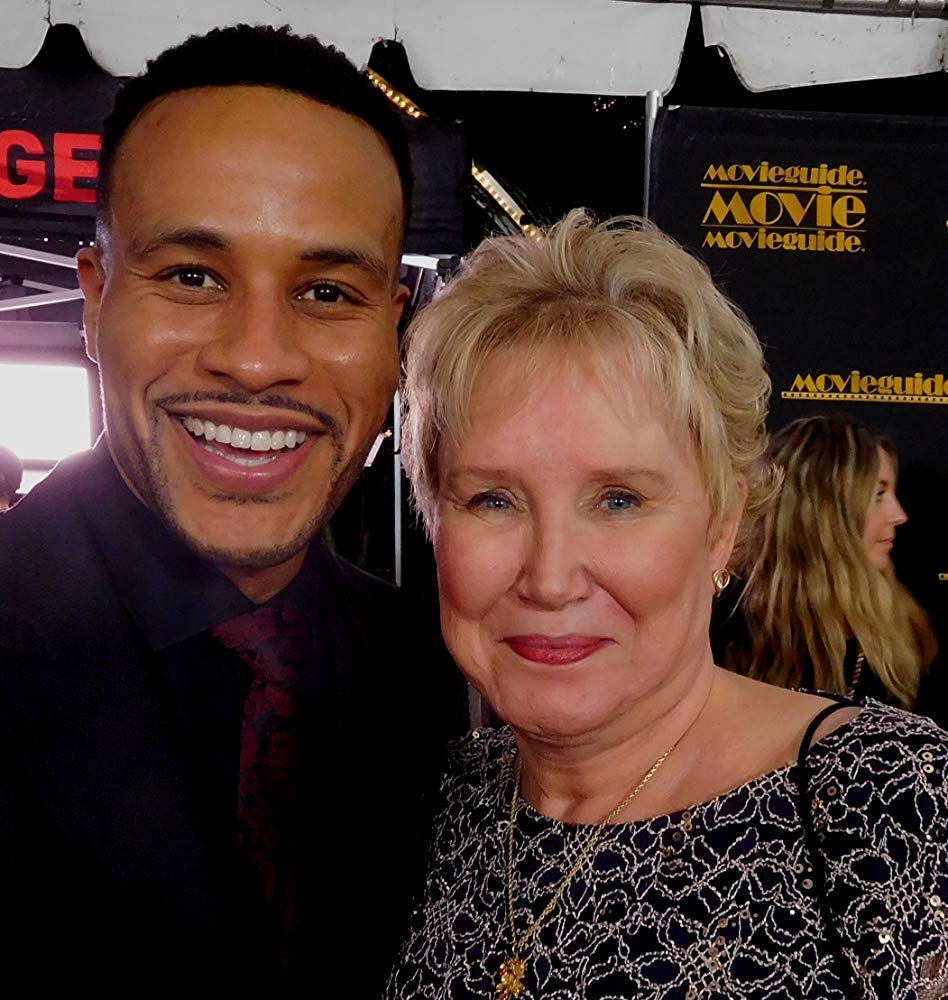 Devon Franklin and Diane Howard outside of Movieguide